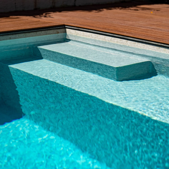 Schwimmbadfolie deluxe STONEFLEX, 25,00 x 1,65 Meter elfenbein